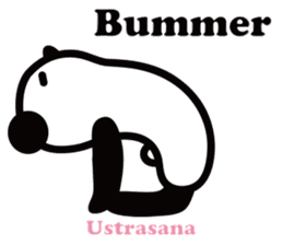 Yoga Poses Book of Mochi Panda(English) sticker #9578867