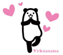 Yoga Poses Book of Mochi Panda(English) sticker #9578868