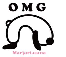 Yoga Poses Book of Mochi Panda(English) sticker #9578870
