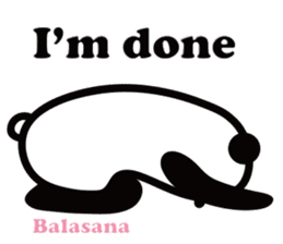 Yoga Poses Book of Mochi Panda(English) sticker #9578871