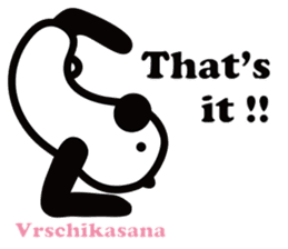 Yoga Poses Book of Mochi Panda(English) sticker #9578872
