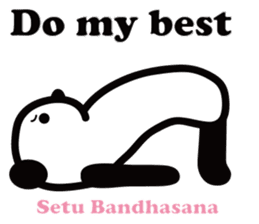 Yoga Poses Book of Mochi Panda(English) sticker #9578874