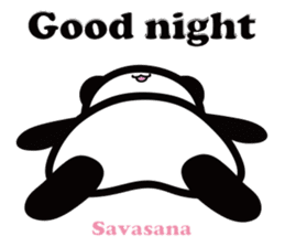 Yoga Poses Book of Mochi Panda(English) sticker #9578879