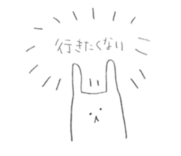 hinekure rabbits sticker #9579097