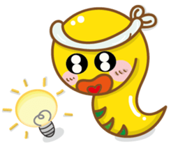 Yo! Snake baby sticker #9579136