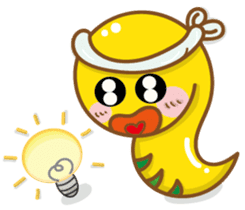 Yo! Snake baby sticker #9579136