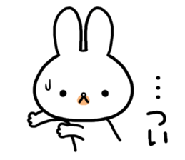 Petty-minded rabbit2 sticker #9579409