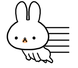 Petty-minded rabbit2 sticker #9579413