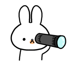 Petty-minded rabbit2 sticker #9579420