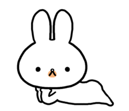 Petty-minded rabbit2 sticker #9579432