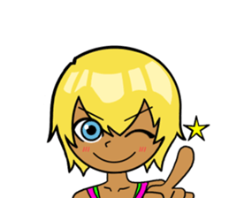 happy girl YUKI sticker #9579776
