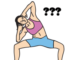 Miss Fit's daily exercises sticker #9579885