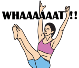 Miss Fit's daily exercises sticker #9579895