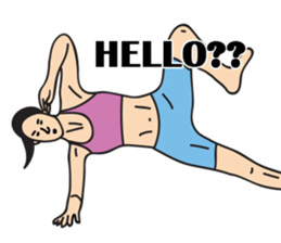 Miss Fit's daily exercises sticker #9579901