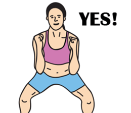 Miss Fit's daily exercises sticker #9579915