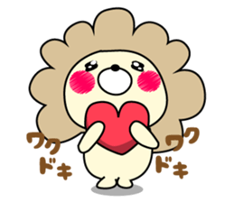 Deer and lion and I sticker #9580006