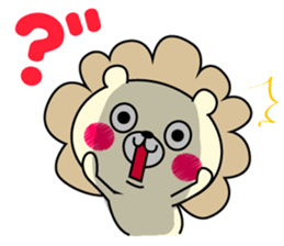 Deer and lion and I sticker #9580024