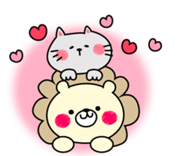 Deer and lion and I sticker #9580027