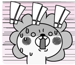 Deer and lion and I sticker #9580029