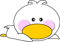 Day cute duck sticker #9580041