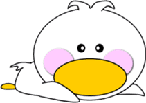 Day cute duck sticker #9580041