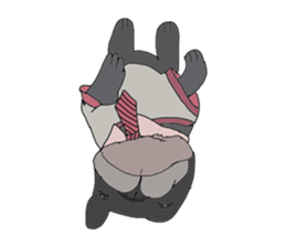 Black Pon kun sticker #9580246