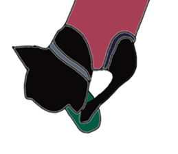 Black Pon kun sticker #9580273