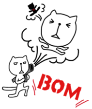 the cat loves daily lives sticker #9580549