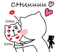 the cat loves daily lives sticker #9580555