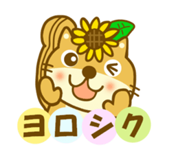 Sunflower squirrel sticker #9580975