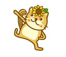 Sunflower squirrel sticker #9580986