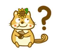 Sunflower squirrel sticker #9580987