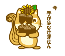 Sunflower squirrel sticker #9580997