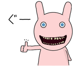 Scary rabbit sticker #9581121