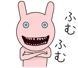 Scary rabbit sticker #9581136