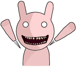 Scary rabbit sticker #9581142