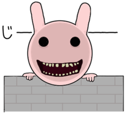 Scary rabbit sticker #9581159