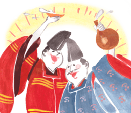 Japanese life of ancient folklore sticker #9581929