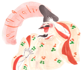 Japanese life of ancient folklore sticker #9581940