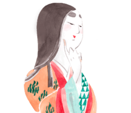 Japanese life of ancient folklore sticker #9581944