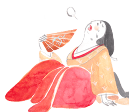 Japanese life of ancient folklore sticker #9581946
