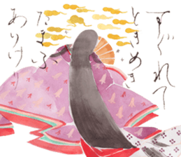 Japanese life of ancient folklore sticker #9581950