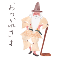 Japanese life of ancient folklore sticker #9581959