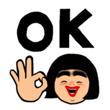 Daily life of the bobbed hair sticker #9582857