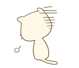 Fuwatoro cream cat sticker #9583566