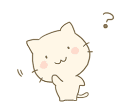 Fuwatoro cream cat sticker #9583579