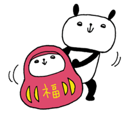 Playful Osaka panda*material* sticker #9583744