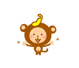 Banana QQ  Monkey sticker #9583800