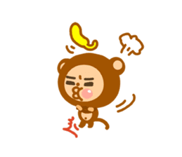 Banana QQ  Monkey sticker #9583811