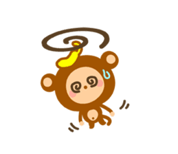 Banana QQ  Monkey sticker #9583812